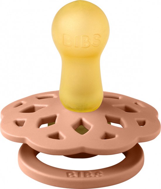BiBS - Boheme Pacifier - Stage 1 Fopspeen - 2 stuks - Peach / Woodchuck van BIBS — afbeelding 5