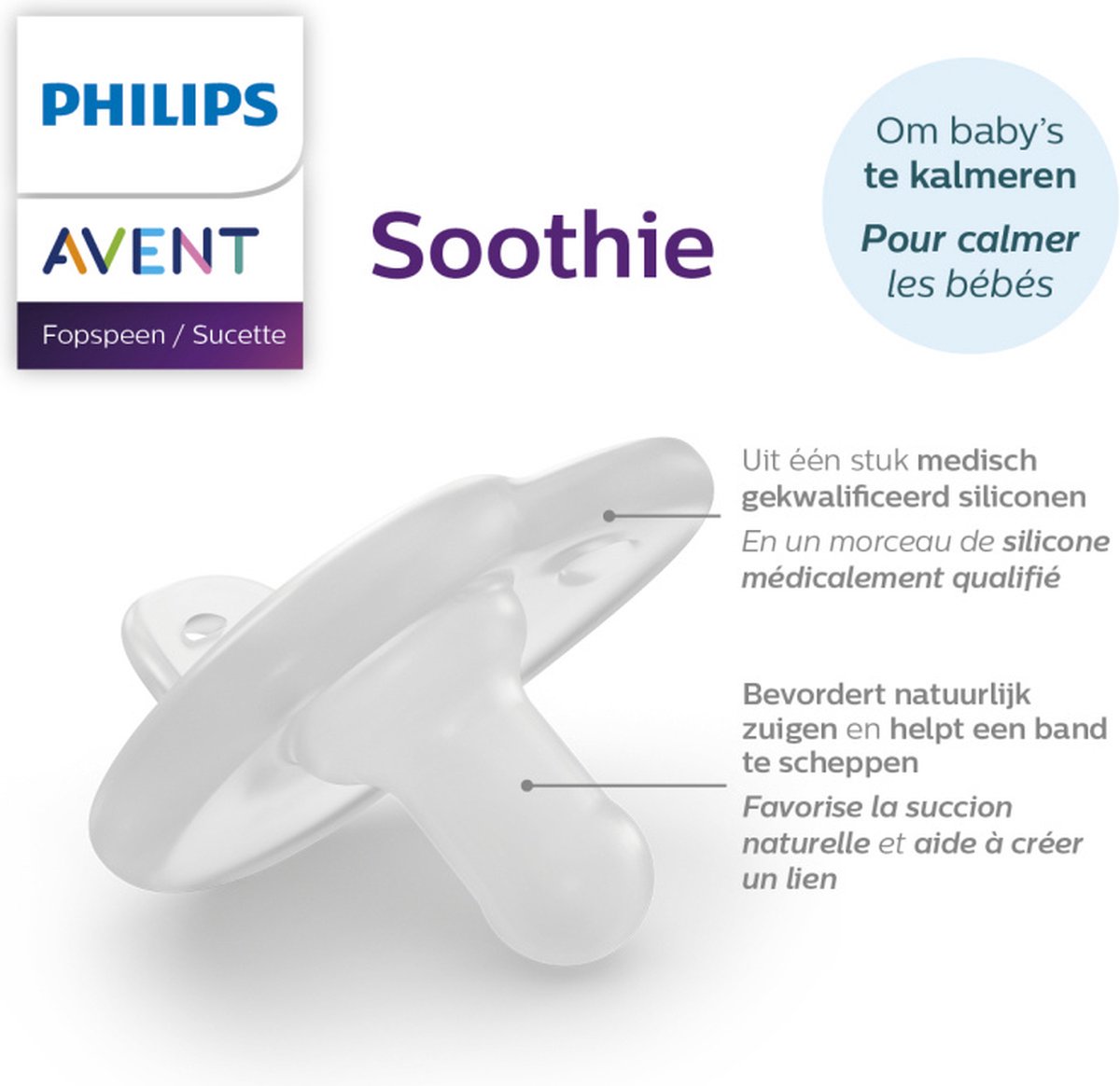 Philips Avent Soothie SCF099/22 - Fopspeen - 0-6 MAANDEN - 2 stuks | bol.com