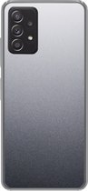 Geschikt voor Samsung Galaxy A53 5G hoesje - Aluminium print - Metaal - Grijs - Siliconen Telefoonhoesje
