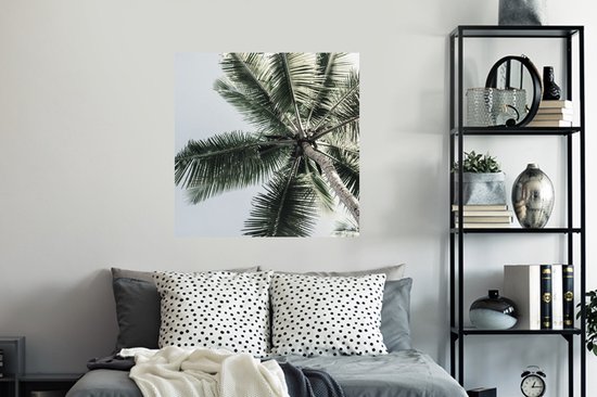 Stickers muraux - Film autocollant - Palmier - Tropical - Été - 100x100 cm - Film adhésif - Stickers muraux Chambre d'enfant - Papier peint autocollant XXL