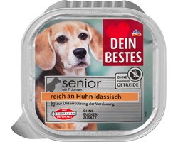 Dein Bestes honden Natvoer, Senior rijk aan kip met aardappel, 150 g