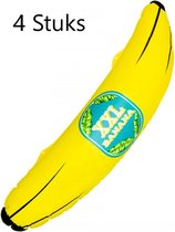 4 pcs Banane Gonflable 70 cm , Opblaasbaar, Hawaï, Été, Soirée à Thema