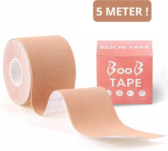 Boob Tape - Tepel Cover - Nipple Cover - Boob Tape - 5 Meter Lang Boob Tape - Boob Tape - Naturel Boob Tape