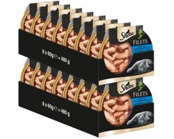 Sheba - Filets - Stukjes Kip & Tonijn in Saus - 16x60gr