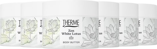 6x Therme Body Butter Zen White Lotus 225 gr