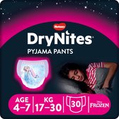 Bol.com DryNites luierbroekjes - meisjes - 4 tot 7 jaar (17 - 30 kg) - 30 stuks - voordeelverpakking aanbieding