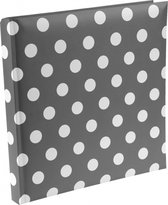 Gastenboek Dots zwart met witte stippen - gastenboek - trouwen - huwelijk - stippen - receptie abum - fotoalbum