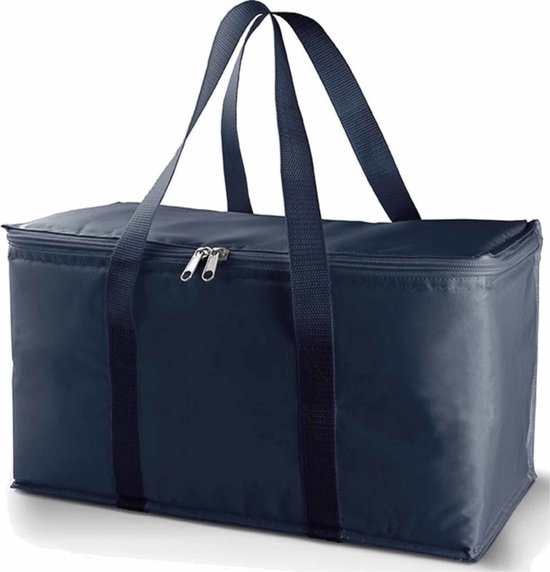Grote isolatie koeltas blauw 39 x 22 x 19 cm met 4x stuks blauwe koelelementen van Summit. — afbeelding 2
