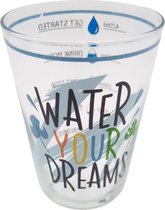 Waterglas/Drinkglas - 420ml - Tumbler - Maat aanduiding - BLAUW