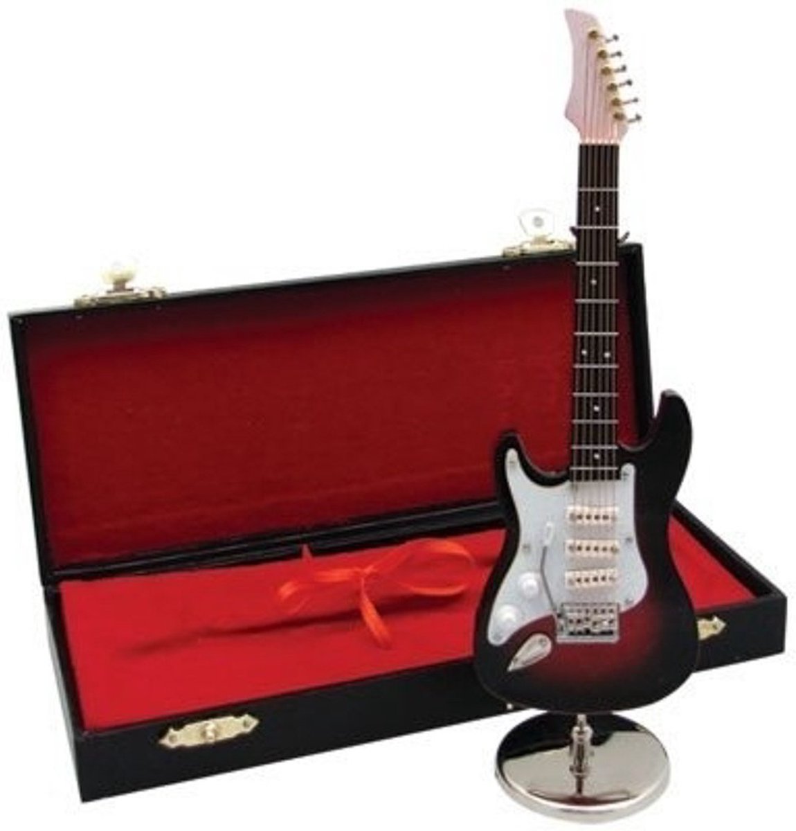 Music Gifts - Miniatuurinstrument linkshandige elektrische gitaar