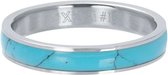iXXXi Jewelery - vulring - Zilverkleurig - Turquoise Stone - 4mm