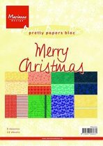 Marianne Design - Paperpack - Pretty Papers - Merry Christmas - PK9069