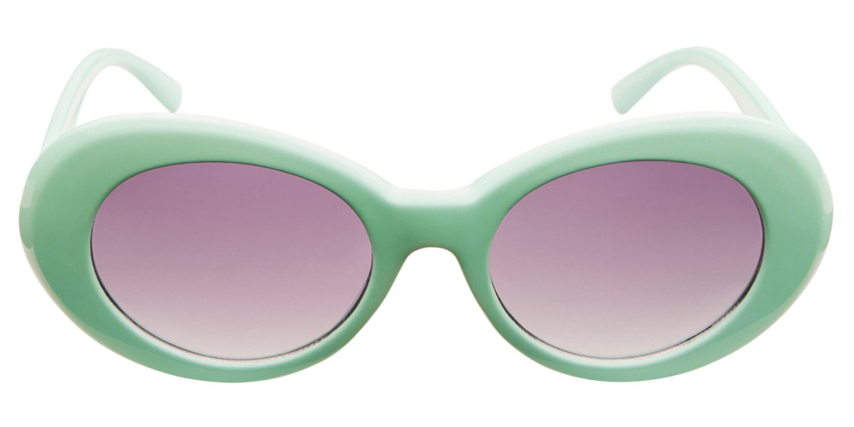 Icon Eyewear Zonnebril GRUNGE - Mint Groen montuur - Lichtgrijze glazen