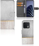 Smartphone Hoesje OnePlus 10 Pro Magnet Case Cadeau voor Vader Wood Concrete