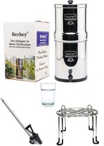 Royal Berkey Set: Waterfilter 12,3L + Kijkglaskraantje + Standaard
