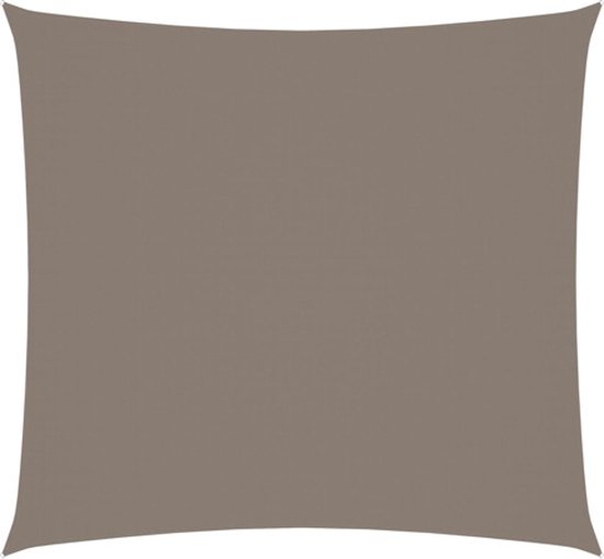 vidaXL Parasol carré 4 x 4 m Tissu Oxford Taupe