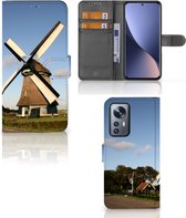 GSM Hoesje Xiaomi 12 Pro Mobiel Bookcase Molen