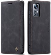 Hoesje geschikt voor Xiaomi 12 Lite - Wallet Book Case - Magneetsluiting - Zwart