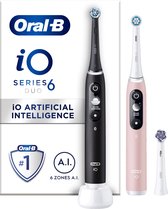 Oral-B iO 6 - Black & Pink - Elektrische Tandenborstels - Ontworpen Door Braun