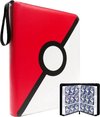Afbeelding van het spelletje TradingCardPro - Verzamelmap geschikt voor Pokémon - Map voor 900 Kaarten - 50 Pagina’s - 9 Pocket - A4 Formaat - Premium Kwaliteit - Rood - Box - Binder - Pokemon GX/V/FULL ART