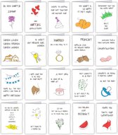Set wenskaarten - 20 originele wenskaarten met enveloppen - liefde, vriendschap, bedankt, geboorte, nieuwe woonst, verjaardag
