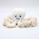 DW4Trading Pluche Knuffel Octopus - Wit - 18cm