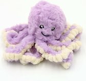 DW4Trading Pluche Knuffel Octopus - Paars - 18 cm
