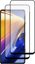 Screenprotector geschikt voor Xiaomi Poco F4 - Gehard Glas Beschermglas Tempered Glass Volledig Dekkende Screen Protector - 2 Stuks