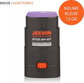 JEEWIN Sunblock Stick SPF 50+ - MAUVE/LILA | ook geschikt voor bescherming tattoo | 100% Minerale zonbescherming UVA/UVB | Geen NANO en Microplastics | Trotse sponsor van Sportclub Only Friends