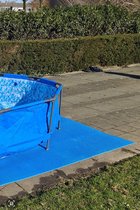 Zwembad Tegels - EVA Foam - 0.62m x 0.62m x 1cm - 3pakken totaal 12 tegels - 4,32M² - Blauw - Zwembad Grondzeil - Vloer Tegel - Extra Dik!