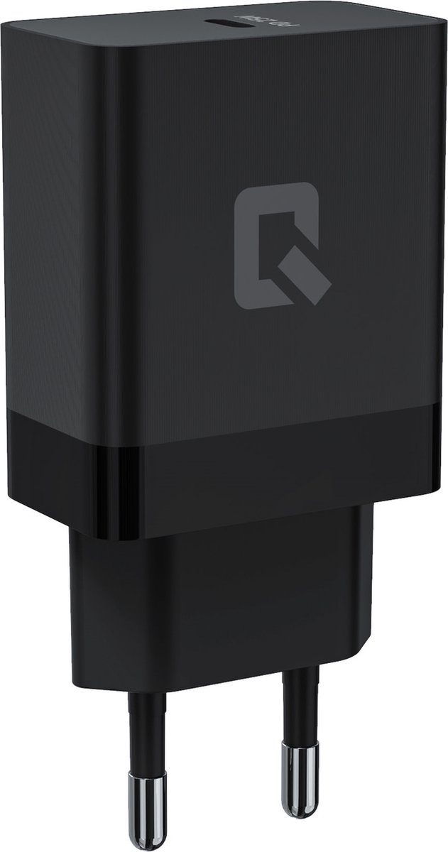 CHARGEUR SECTEUR RAPIDE 25W ECO GAN TYPE C (AVEC CABLE) NOIR