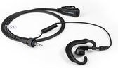 DerComms® Oorhanger headset voor Kenwood TK3601D portofoon