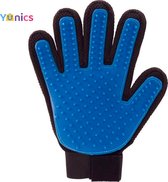 YUNICS® Dieren handschoen - Haarverwijderaar Voor Huisdieren - Kattenborstel - Hondenborstel - Hondenkam - Kattenhaarverwijderaar - Blauw