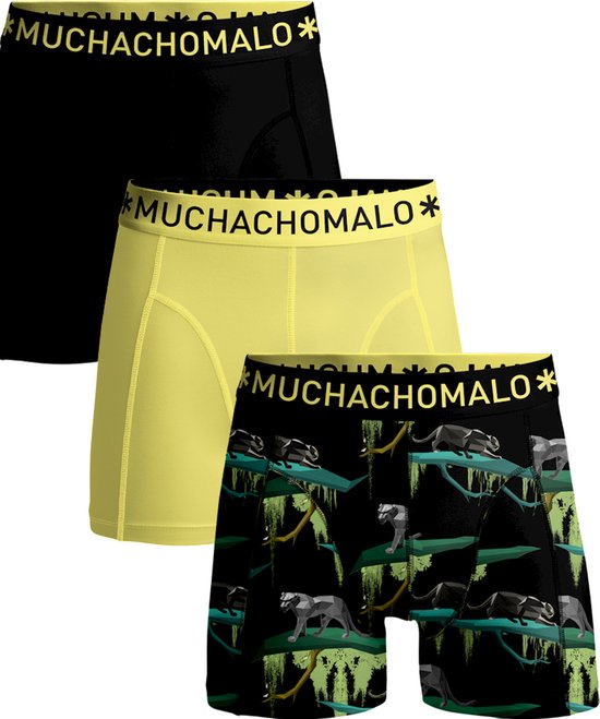 Muchachomalo Heren Boxershorts - 3 Pack - Maat M - 95% Katoen - Mannen Onderbroeken