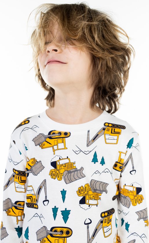 Pyjama avec Bulldozer - 100% Katoen - Super Confortable