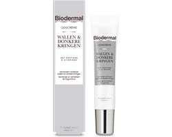 Biodermal Oogcrème Wallen & Donkere Kringen - Deze oogcreme vermindert zichtbaar wallen, donkere kringen rimpels en fijne lijntjes – wallen crème