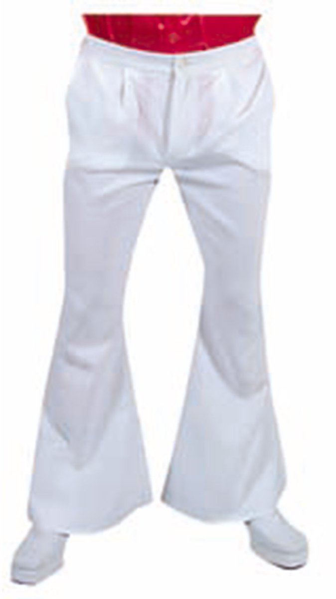 Magic Design Hippiebroek Heren Polyester Wit Maat S