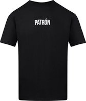 Patrón Wear - T-shirt - Oversized Brand T-shirt Black/White - Maat XL