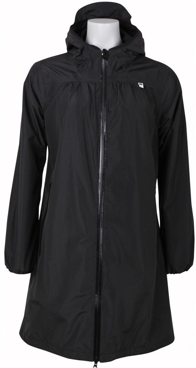 Helen Raincoat w. Zipper van Danefae Zwart