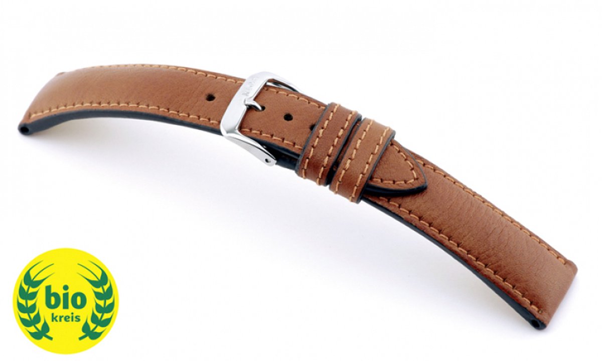 Horlogeband Garmisch Cognac - Leer - 18mm