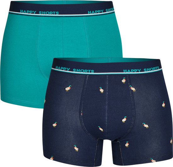 Happy Shorts 2-Pack Boxershorts Heren Eend Print - Maat L