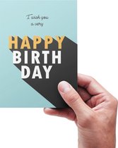 Verjaardagskaarten - set van 10 unieke ontwerpen inclusief enveloppen.