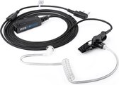 DerComms® Heavy duty portofoon headset voor Kenwood TK3201, TK3501, TK3401, TK3701, NX1200, NX1300 met nylon mantel