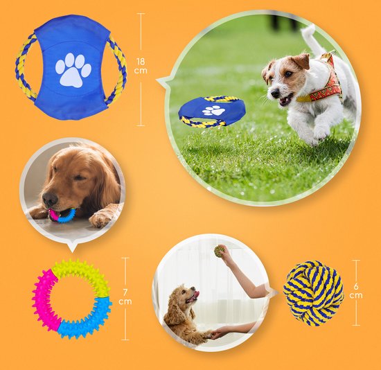RUXAN Hondenspeelgoed Onverwoestbaar voor Agressieve Kauwers, Intelligentiespeelgoed voor Honden met Melksmaak, Interactief Kauwspeelgoed voor Kleine en Middelgrote Honden