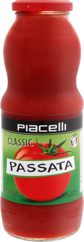 Piacelli - Passata Classic 690g Pastasaus - Tray 12 fles