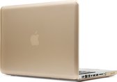 Mobigear Laptophoes geschikt voor Apple MacBook Pro 15 Inch (2008-2012) Hoes Hardshell Laptopcover MacBook Case | Mobigear Metallic - Goud - Model A1286