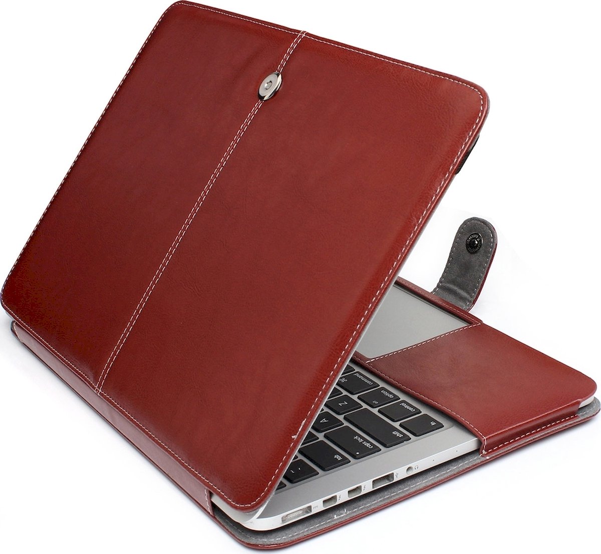 Mobigear - Laptophoes geschikt voor Apple MacBook Pro 13 Inch (2012-2015) Hoes MacBook Case | Mobigear Business - Bruin - Model A1425 / A1502