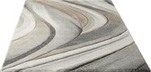 Vloerkleed Golfjes Desing Bruin/Grijs-120 x 170 cm