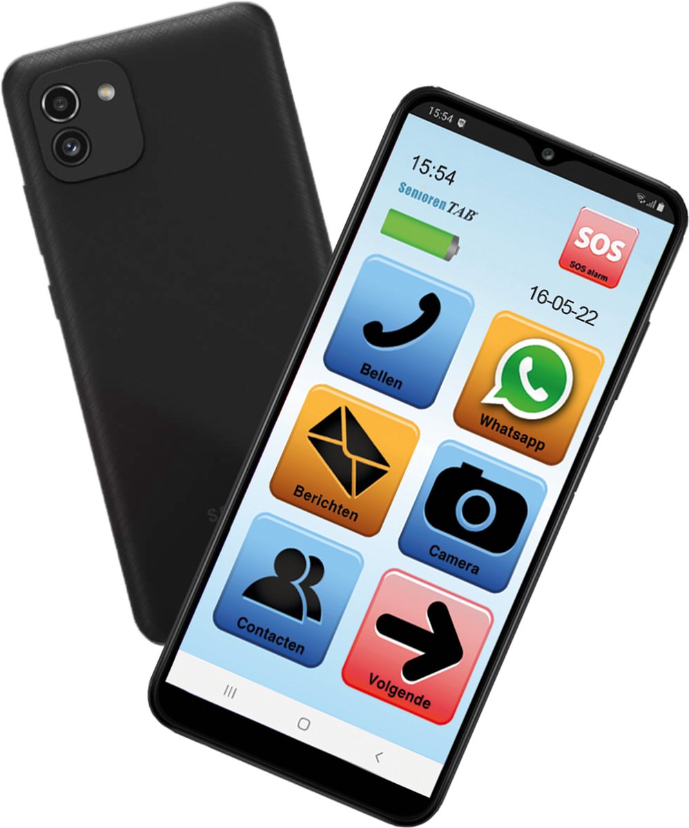 SeniorenTAB S603 - Senioren Smartphone - op basis van Samsung smartphone - 64GB - Zwart