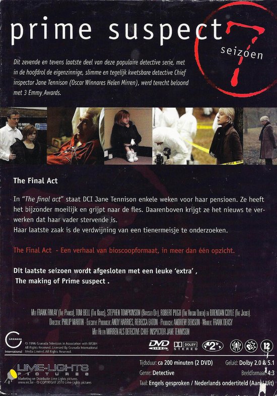 Prime Suspect Seizoen (Dvd), Tom Bell Dvd's bol